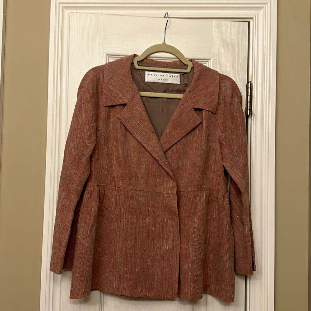 Charles Nolan linen suit
